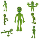 Boneco de Pelúcia Alienígena Verde Dançante – Brinquedo Divertido Infantil e Suporte para Celular