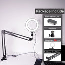 Ring Light LED com Tripé e Suporte para Celular – Iluminação Profissional para Fotos, Vídeos, Lives e Maquiagem