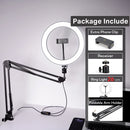 Ring Light LED com Tripé e Suporte para Celular – Iluminação Profissional para Fotos, Vídeos, Lives e Maquiagem