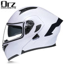 Capacete Modular Flip-Up para Moto – Full Face com Dupla Viseira, Alta Qualidade e Certificação DOT