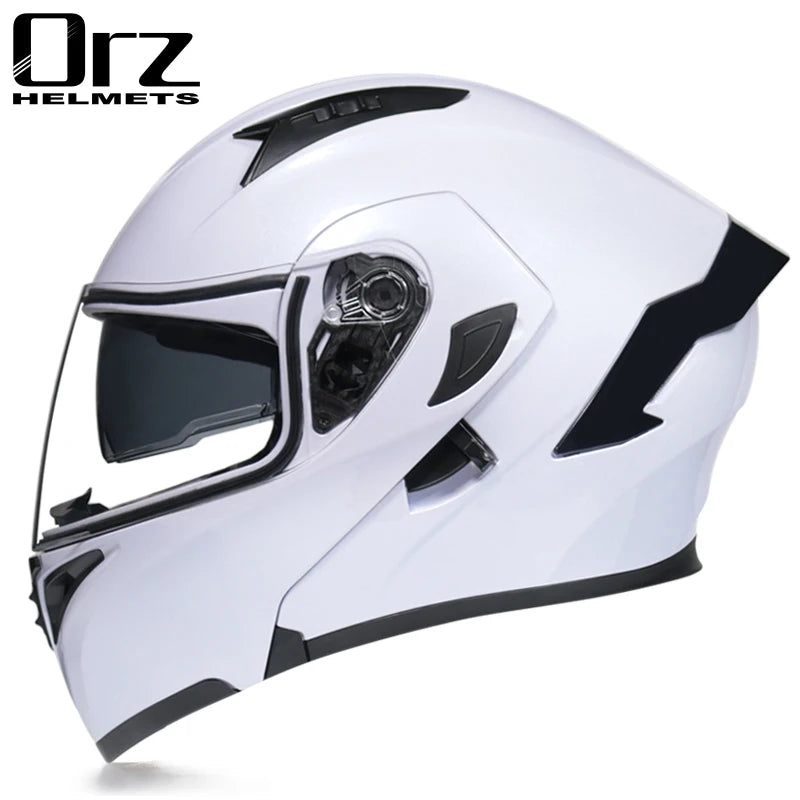 Capacete Modular Flip-Up para Moto – Full Face com Dupla Viseira, Alta Qualidade e Certificação DOT