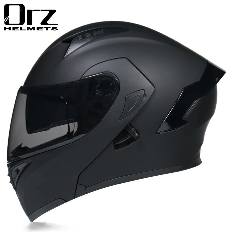 Capacete Modular Flip-Up para Moto – Full Face com Dupla Viseira, Alta Qualidade e Certificação DOT
