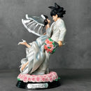 Estátua Son Goku e Chichi – Versão Casamento | Figura Colecionável 31cm Dragon Ball Z em PVC