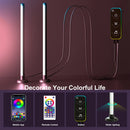 Kit 1 ou 2 Barras de Luz LED RGB para TV – Sincroniza com Música, Controle por App, Remoto ou Botão | Ideal para TV, PC e Setup Gamer