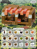 Kit de Blocos Magnéticos Estilo Pixel – Mundo Mine para Crianças 3+ | Brinquedo Educativo STEM com Cubos e Base de Montar