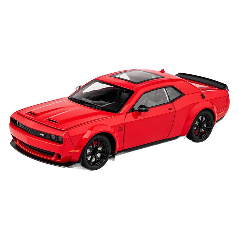 Carro Modelo 1:24 Dodge Challenger Hellcat – Diecast com Som, Luz e Pull-Back