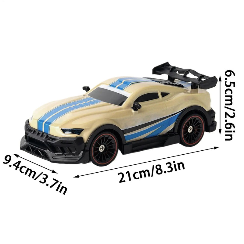 Carro de Controle Remoto RC 2.4G com Luzes – Brinquedo Educativo para Crianças, Diversão em Casa, Escola e Viagens