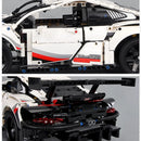 Peças Carro de Corrida Técnico RC – Kit de Blocos de Montar com Motor Elétrico, LED e Controle Remoto