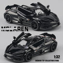 1:32 McLaren 765LT – Modelo Fast & Furious 7 | Carro de Metal com Luz e Som | Brinquedo e Decoração