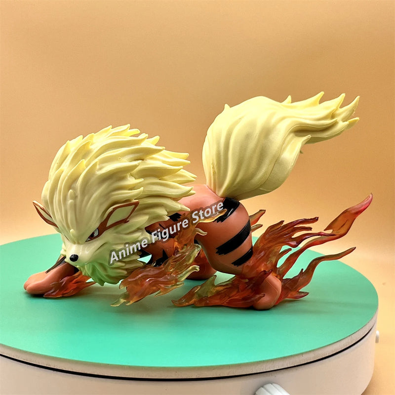 Arcanine Pokémon – Figura de Coleção 9cm | Modelo GK Detalhado em PVC | TAKARA TOMY