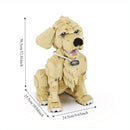 Golden Retriever em Blocos de Montar 1754 Peças | Modelo 3D de Cachorro | Brinquedo Criativo DIY para Crianças e Adultos | Presente Decorativo