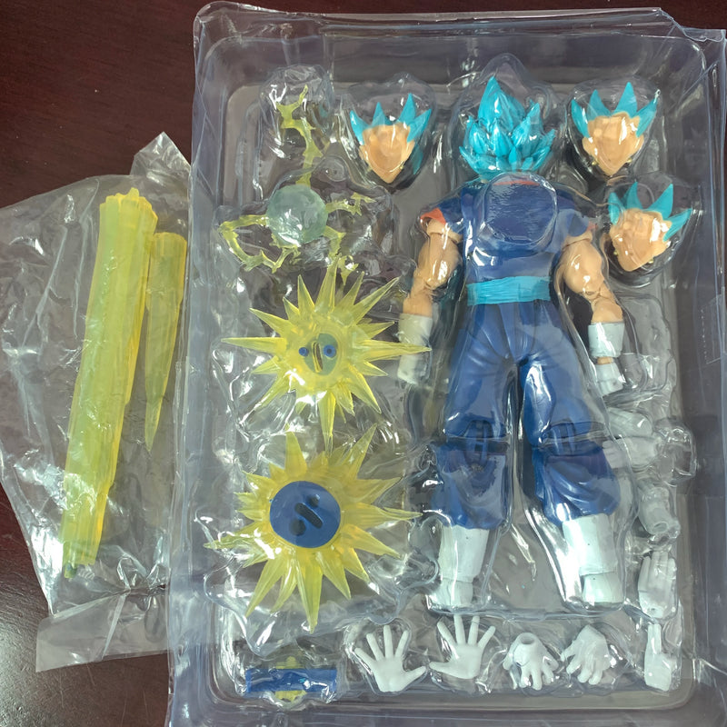 Dragon Ball Z SHF Vegito Super Saiyajin Action Figure 17cm Bandai Modelo Anime Colecionável