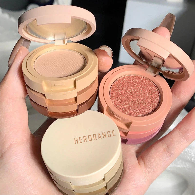 Paleta de Sombras 3 Cores – Efeito Matte e Olhar Profundo com Maquiagem em Camadas