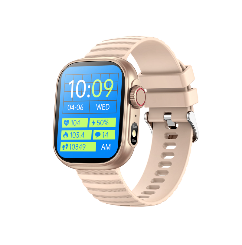 Smartwatch 2.01" LED – 100+ Modos Esportivos, Monitor de Temperatura Corporal, Fitness Tracker, Lanterna LED, Relógio Inteligente Masculino e Feminino