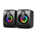 Caixa de Som USB para Computador – Alto-Falante HIFI Estéreo com Microfone e LED