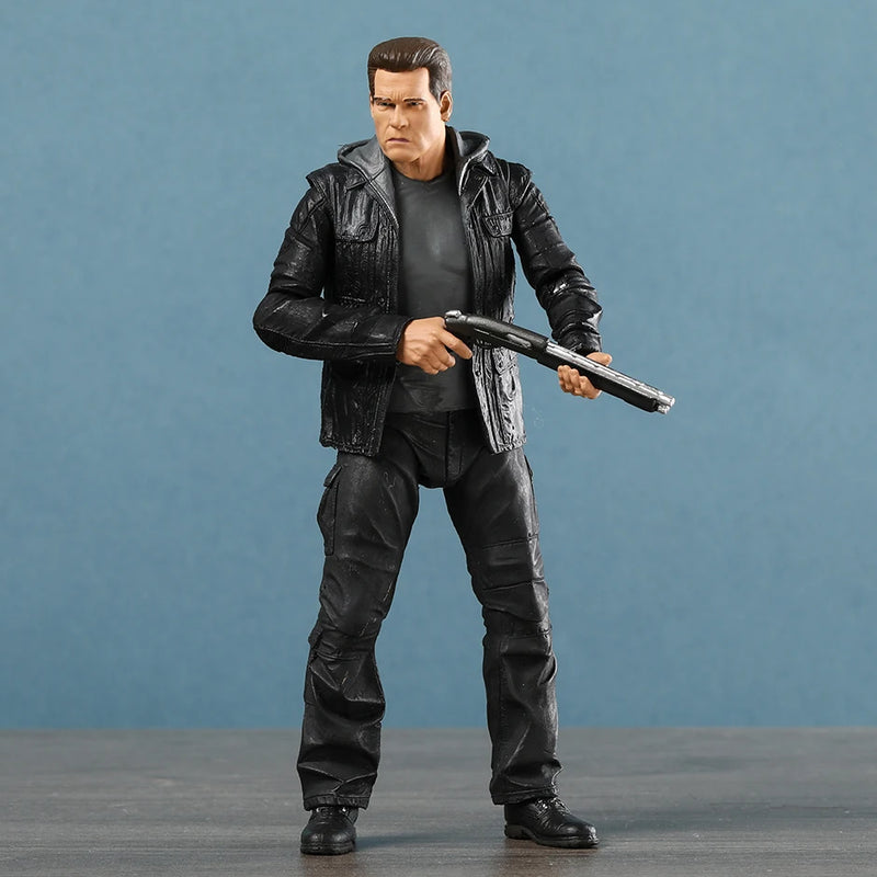 NECA Terminator Genisys T-800 – Action Figure Articulada, Endoesqueleto Colecionável