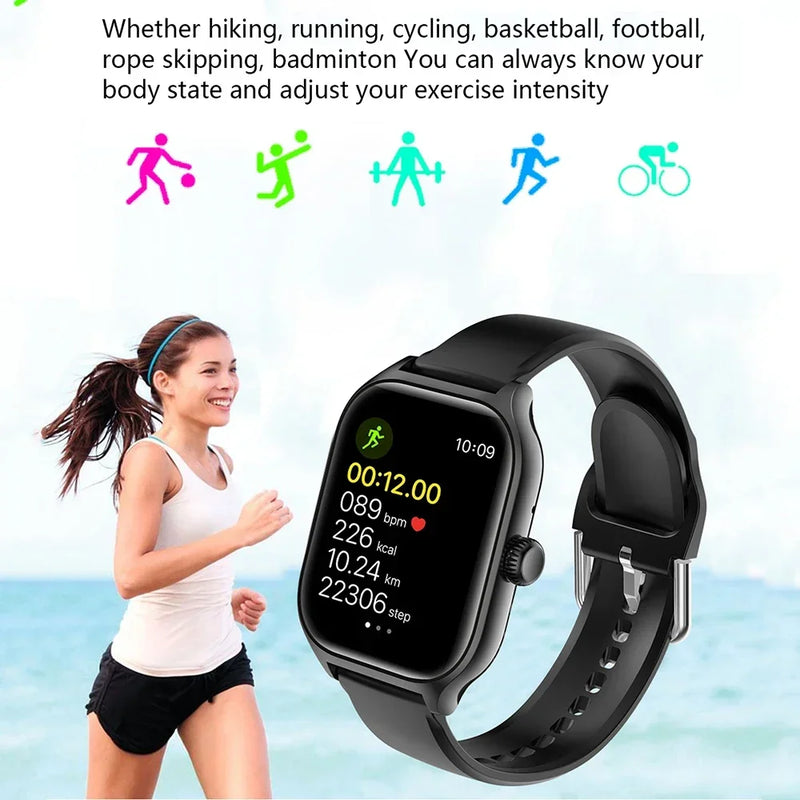 Smartwatch 2024 Bluetooth Chamadas – Tela 1.73" Full Touch, À Prova d’Água, Relógio Inteligente Esportivo Unissex, Fitness Tracker PK GTS4 Pro
