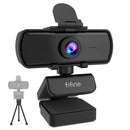 Webcam FIFINE K420 1440p Full HD com Microfone e Tripé – USB para PC e Laptop, Ideal para Streaming e Videochamadas