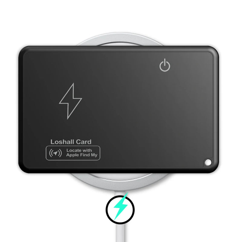 Rastreador Bluetooth com Carregamento Sem Fio – Compatível com Apple Find My, Para Carteira, Bolsa e Passaporte
