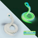 Cobra Articulada 3D Impressa – Brinquedo Sensorial Realista com Juntas Móveis, Modelo de Simulação Animal para Crianças e Adultos