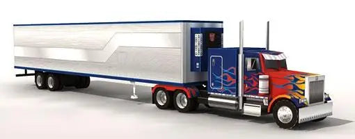 Auto Movie Edition – Quebra-Cabeça 3D Paper Model Carro Transformável | Modelo de Papel para Montar Manualmente (Não Finalizado)