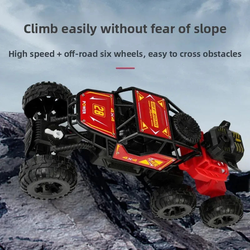 Carro Off-Road de Seis Rodas em Liga com Controle Remoto