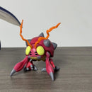 Figura Digimon Kabuterimon/Tentomon em PVC – Colecionável, Decoração de Mesa e Brinquedo Infantil