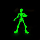 Mini Esqueletos Articulados de Plástico – Figuras Posáveis para DIY, Artesanato e Decoração de Halloween