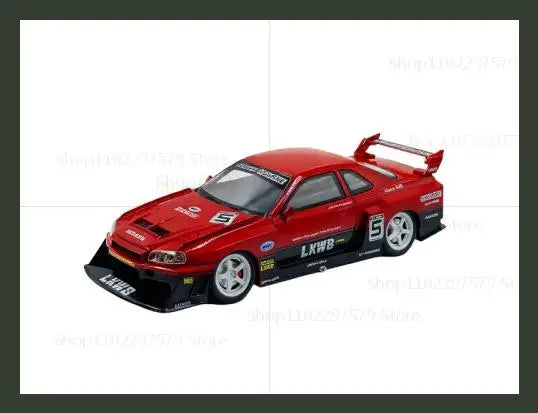Modelo de Carro Esportivo 1/24 em Liga – Wide Body com Luzes e Som de Motor