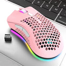Mouse Gamer Sem Fio BM600 Recarregável com Iluminação RGB e Design Ergonômico – Conexão USB 2.4G para PC, Notebook e Desktop