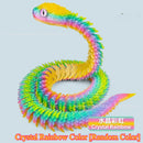 Cobra Articulada 3D Impressa – Brinquedo Sensorial Realista com Juntas Móveis, Modelo de Simulação Animal para Crianças e Adultos