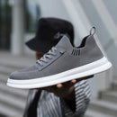 Tênis Casuais Masculinos Leves e Respiráveis – Estilo Branco, Confortável, Solado Reto e Cadarço | Ideal para o Dia a Dia e Skate