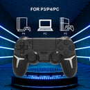 Controle Gamer Sem Fio GAMINJA – Compatível com PS4, PS3 e PC, com Giroscópio de 6 Eixos, Vibração Dupla e Touchpad Integrado via Bluetooth