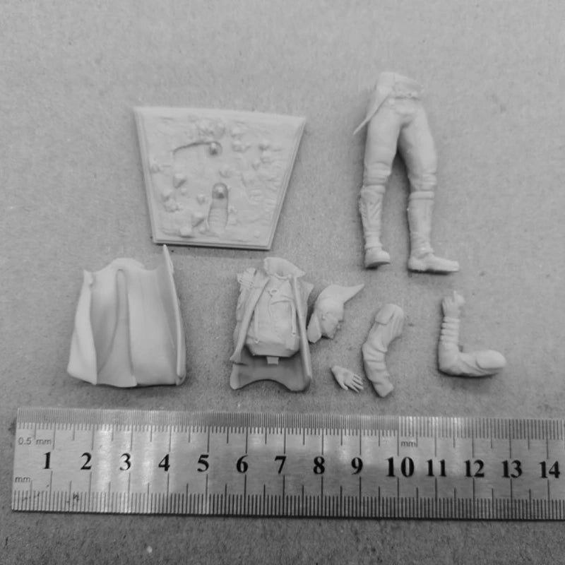 Miniatura Resina 1/24 (75mm) Caçador de Recompensas – Kit Modelo Não Pintado DIY Colecionáveis