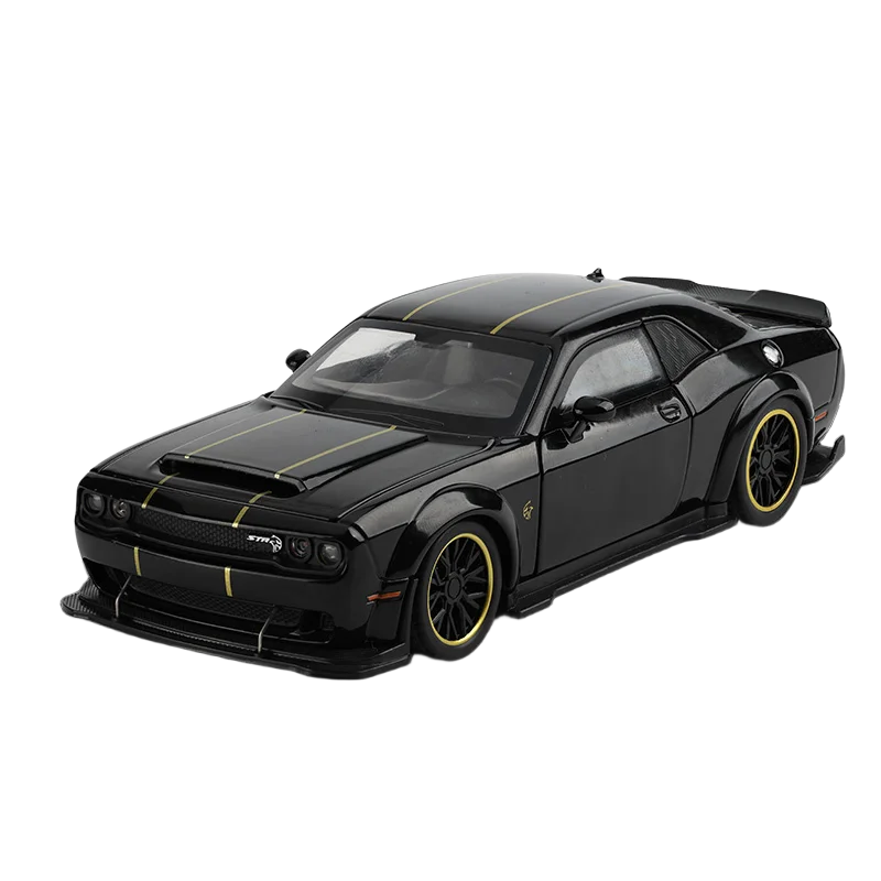 1:32 Dodge Challenger SRT Hellcat Redeye – Miniatura Esportiva em Liga Metálica com Som e Luz | Colecionável de Luxo