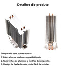 Cooler Wovibo para CPU – Alto Desempenho e Compatibilidade Ampla