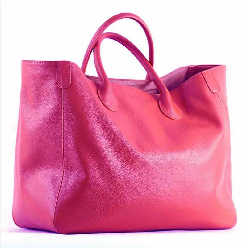 Bolsa Feminina Grande MS 41cm – Couro Legítimo de Alta Qualidade | Estilo Luxuoso para Viagem e Uso Diário