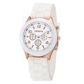 Relógio Feminino de Luxo 2025 – Moda Elegante, Pulseira de Silicone, Quartz Preciso, Estilo Moderno e Confortável