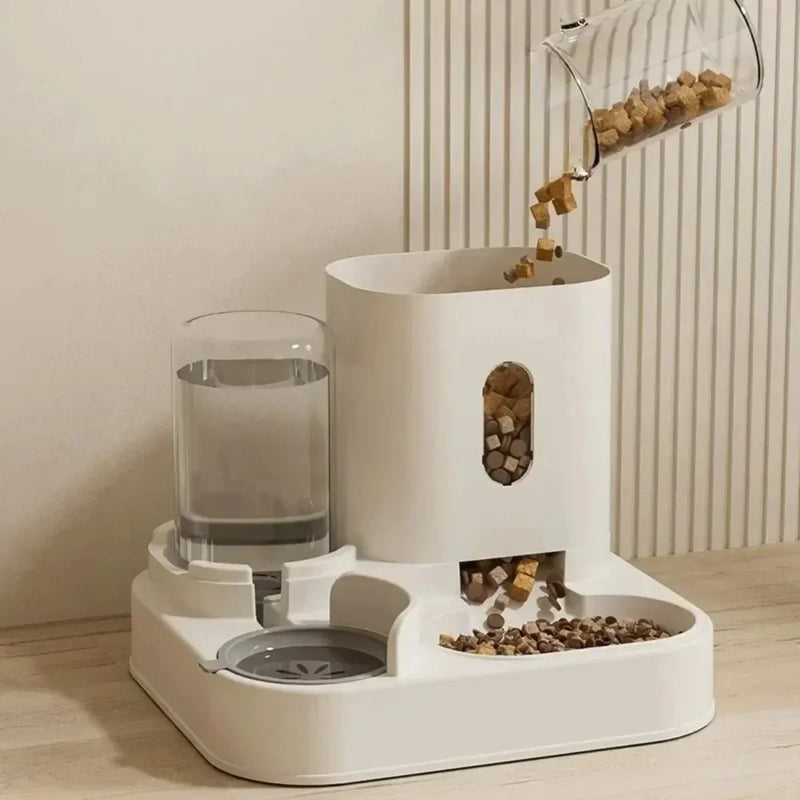 Comedouro e Bebedouro Automático para Pets – Grande Capacidade, Ideal para Gatos e Cães