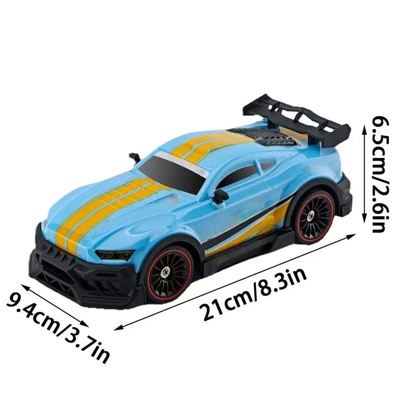 Carro de Controle Remoto RC 2.4G com Luzes – Brinquedo Educativo para Crianças, Diversão em Casa, Escola e Viagens