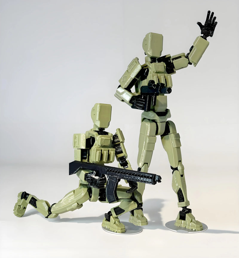 Boneco Articulado 3D Dummy 13 Soldier 2.0 – Robô Multiarticulado Forças Especiais, Action Figure Movível e Colecionável