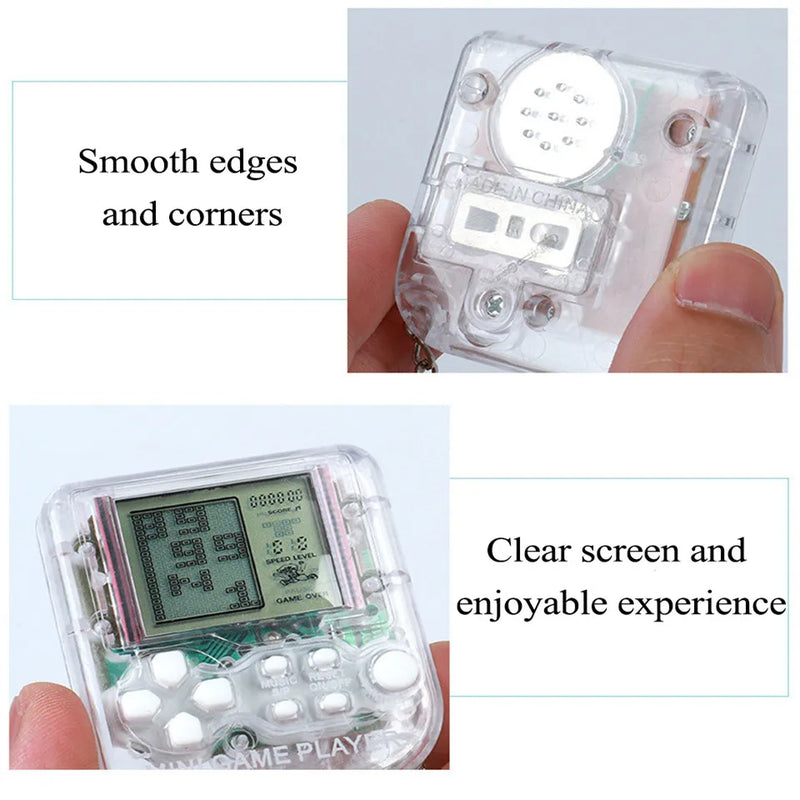 Console Chaveiro Portátil Retrô GAMINJA – Mini Vídeo Game com Jogos Clássicos, Ideal para Crianças e Presente Perfeito