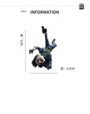 Pingente de Resina Coringa para Carro – Enfeite Criativo Retrovisor com Cordão de Couro – Presente Divertido 2024