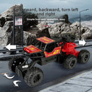 Carro Off-Road de Seis Rodas em Liga com Controle Remoto