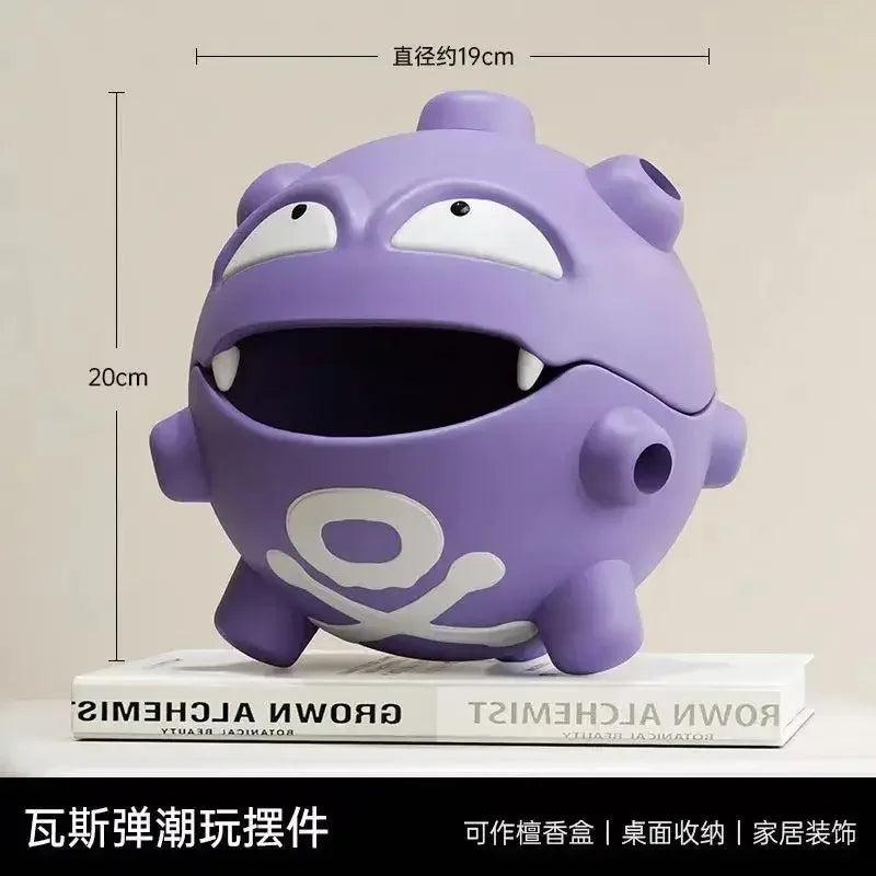 Incensário Kawaii Pokémon Koffing / Gastly – Porta Incenso para Ambiente, Quarto e Carro
