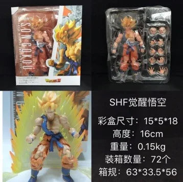 Dragon Ball Super SHF S.H.Figuarts Son Goku Kakarotto – Figura de Ação Móvel, Estilo Simples, Modelo Heróico