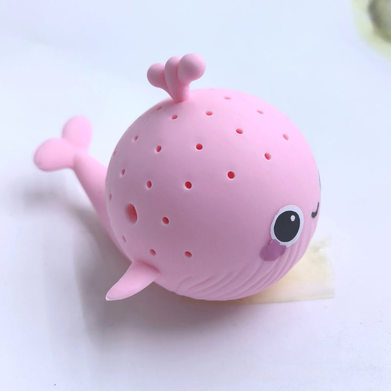 Brinquedo de Banho Infantil Baleia Espremível – Esponja Absorvente de Água | Alívio de Estresse | Brinquedo de Verão para Piscina