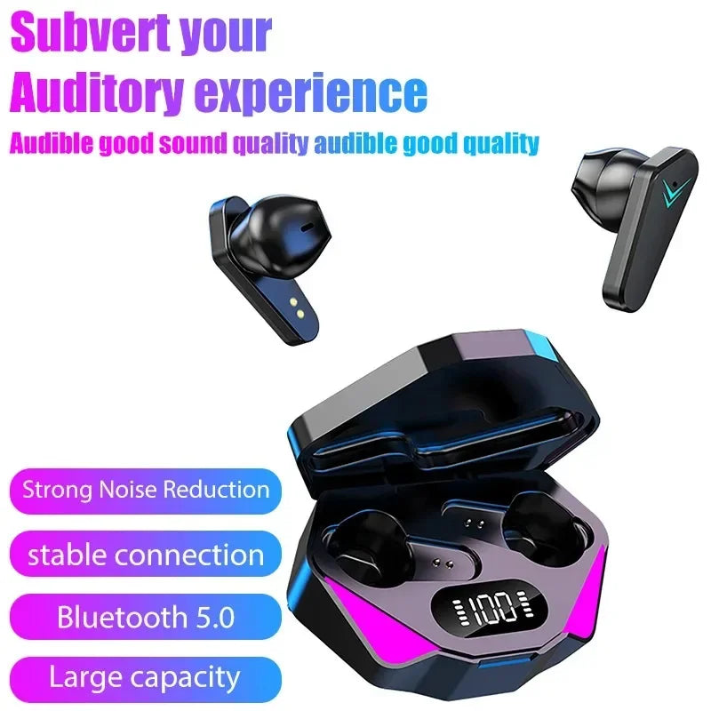 🎧 Fone de Ouvido X15 TWS Bluetooth – Sem Fio, Baixa Latência 65ms, Microfone Integrado, Ideal para Jogos e Esportes – Compatível com Xiaomi, iPhone e Android