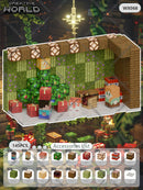 Kit de Blocos Magnéticos Estilo Pixel – Mundo Mine para Crianças 3+ | Brinquedo Educativo STEM com Cubos e Base de Montar