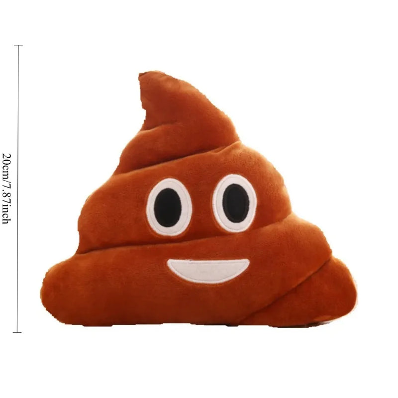 Almofada Divertida Emoji Cocô – Pelúcia Fofa, Engraçada e Criativa
